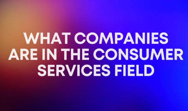 What Companies Are in the Consumer Services Field?